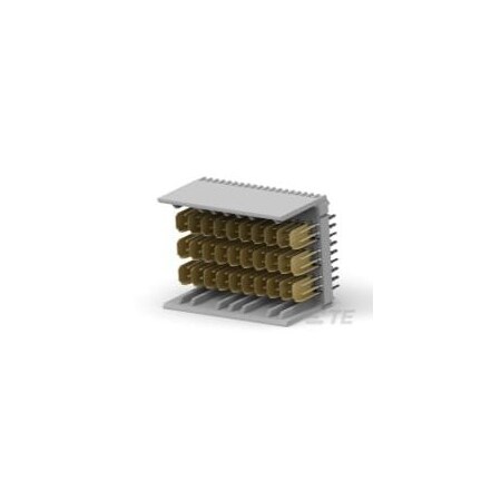 Te Connectivity Board Connector, 60 Contact(S), 6 Row(S), Male, Straight, 0.098 Inch Pitch, Solder Terminal, 6469083-1